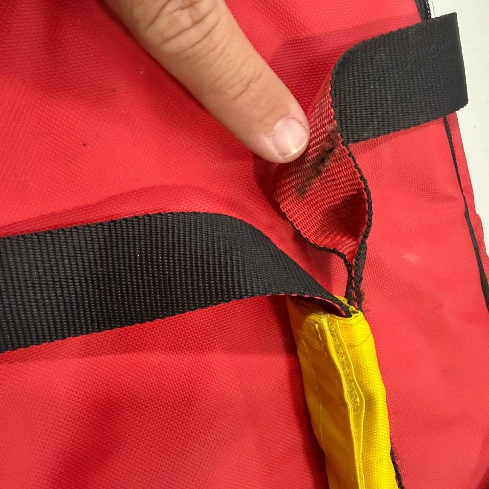 Vintage Marlboro Adventure Team Red Duffel Bag Small Gear Bag 90s Promo